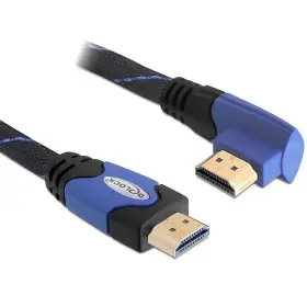 82956  Delock Cable Hdmi A Male To 1.4 Angled Left Sc Blue 2m 6.56ft - Rca P