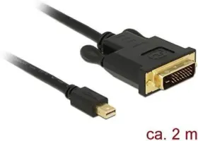 83989 Delock 2m Mini Displayport Dvi-d Black - Video Cable Adapter 2 M Disp #2 83989 Delock 2m Mini Displayport Dvi-d Black - Video Cable Adapter 2 M Disp #2