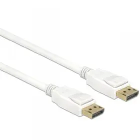 84877 Delock Cable Displayport 1.2 Male To 2 M White 4k