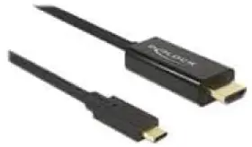 85291  Delock Cable Dp Old Fashion 4 K 60hz Usb Type C Male Hdmi 2 M Black