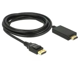 85318 Delock Cable Displayport 1.2 Male High Speed Hdmi-a Plug Passive 4k 30 Hz 3 M