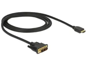 85582 Delock Hdmi To Dvi 18 1 Cable Bidirectional Video Adapter 1.0m M