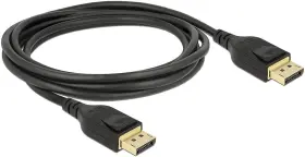 85660 Delock Cable Displayport 8 K 60 Hz 2 M Certified Black
