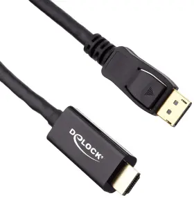 85956 Delock Active Displayport 1.2 To Hdmi Cable 4k 60hz 2m Black