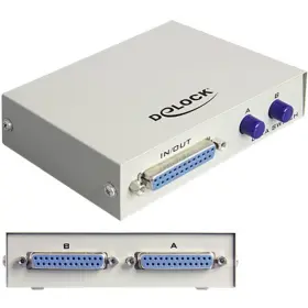 87618 Delock Switch 2 Ports Parall Le Avec Fiche Sub-d 25 Broches Manuel