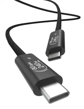 Detblink 763300414990 Usb 4 Cable For Thunderbolt 5 80gbps C To With Up 12