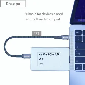 Dhaxipo 749671902038 Usb 4 For Thunderbolt Cable 0.3m/1ft 40 Gbps Data Transfer With 240w And #2