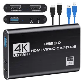 Digitnow 762934154630 Audio Video Capture Card 4k Hdmi Usb 3.0 Adapter Conve