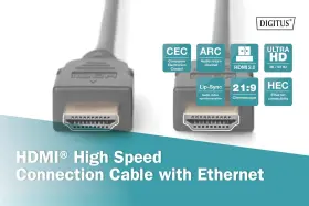 330113-030-s Digitus Hdmi High Speed Connection Cable Type A - 2.0-3.0m With Ethernet #3