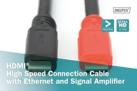 330118-100-s Digitus Hdmi High Speed Connection Cable Type A With Amp. St/st 10.0m Ultra Hd #3