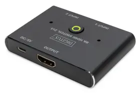 Ds-45341 Digitus 8k 60hz Hdmi Switch 1x Output Micro Usb Led Display