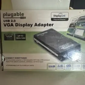 Usb-vga-165 Display Link 649241909873 Displaylink Plugable Usb 2.0 To Vga Adapter New Sealed