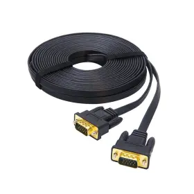 Dtech 600649504237 10m Ultra Thin Flat Computer Monitor Vga Cable Long 32 Feet Male To 15 P