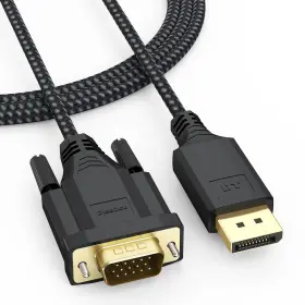 Bk51 Dteedck Displayport To Vga Cable 6ft Display Port Dp 1080p 60hz Adapter Converte