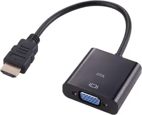 88017176 Dtol Hdmi To Vga Gold-plated Adapter Male Female For Black