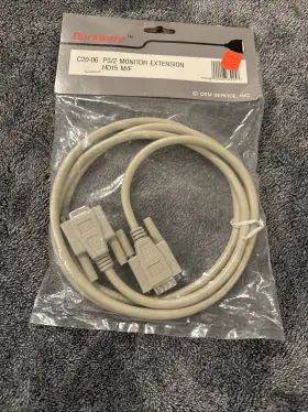 C20-06 Duraware 6ft Extension Monitor Cable Ps/2 Hd15 Male To Female