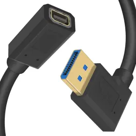 Duk-00738 Duttek Right Angle Mini Displayport To 1.4 Extender Cable Short Display