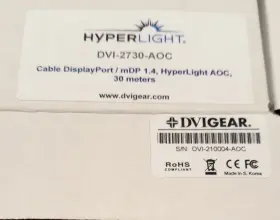 Dvi-210004-aoc Dvigear Dvi-2730-aoc Plenum-rated 8k Hyperlight Active Optical Displayport Cable