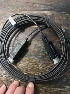 Dvigear Dvi-27000-tx Dvi-2707-aoc Active Optic Cable Displayport Hyperlight 7.5 Meters