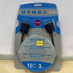 Dx-c101781 Dynex - 10ft Pc Monitor Extension Cable Black 10 Ft