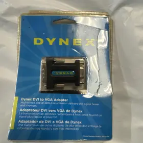 Dx-d1114 Dynex Dvi-i Male To Female Vga Monitor Adapter