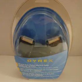 Dx-dvi2m Dynex Gold Dvi Video Cable To 6.6ft For Lcd Hd Tv Or Monitor