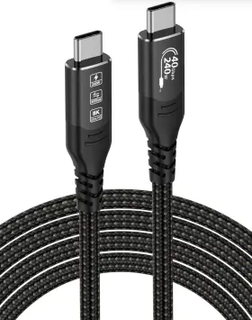 Eaec00030 Eaeon 3.3ft Short Usb C To Cable Thunderbolt 4 Usb4 Cables 240w Charg Inch