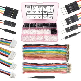 Sh1.0 Elechawk 747302207880 To Dp 2.54 Pre-crimped Cables And Connectors Kit Compatible With Jst Sh
