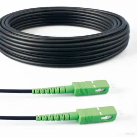 Elfcam 760325006244 - 7m/22.97ft Armored Fiber Optic Cable For Outdoor And Sc/apc To