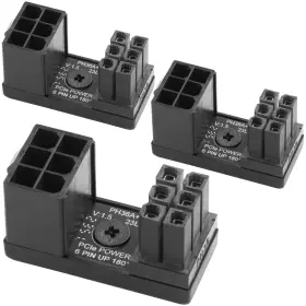 Ep000043 Elfjmzp Atx 6-pin Female To Male 180-degree Angle Connector Type A Desktop Pc