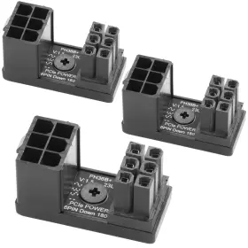 Ep000044 Elfjmzp Atx 6-pin Female To Male 180-degree Angle Connector Type B Desktop Pc