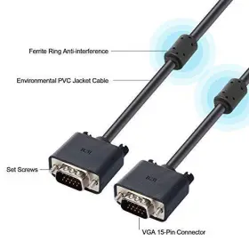 Enuoda 753936623750 Vga To Cable 15 Pin Male Plug Computer Monitor Wire Cord 4 #2