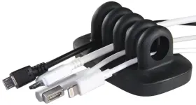 Co-01ct Envisioned Co-01ct/bk Desktop Cable Organizer Weighted No Bad Smell Bundled With 4 Reu... Fast Ship