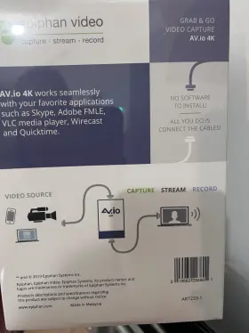 Esp1814 Epiphan Video Capture Av.io 4k New Never Opened Retails For Over 500