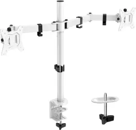 Egcm1w-us Ergear Fully Adjustable Dual Monitor Mount For 2 Screens Up To 32 Inches Hol