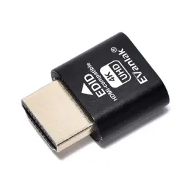 Evanlak 752498099577 Hdmi Dummy Plug Headless Ghost Display Emulator Premium Aluminum Pc Fit