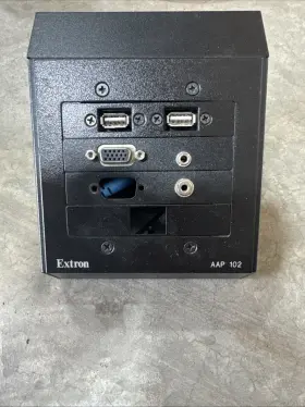 60-300-02 Extron Aap 102 Black Two-gang Av Connectivity Mounting Frame
