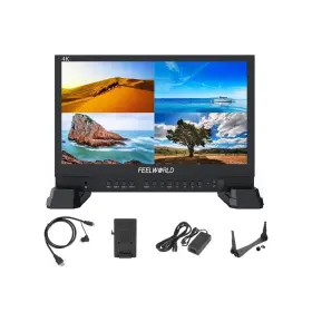 Atem156 Feelworld 15.6 Inch Broadcast Monitor 4 Hdmi Input Output Quad Split Disp