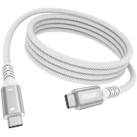 Fe119-21 Femoro Thunderbolt 4 Cable 6ft Usb Cord Support 8k 60hz Video Display 40gbps Data