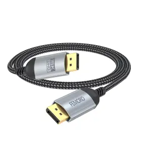 Fe120-05 Femoro Display Port Cable 3ft Displayport 2.1 16k 60hz 8k 120hz 3 Feet Grey