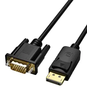 Foboiu 313099793785 Displayport To Vga Adapter 6 Feet Dp Cable Connects Port From Desktop Or La