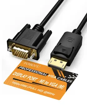 Foboiu 742377588582 15ft Displayport To Vga Cable Dp Adapter For Monitor Projector Laptop