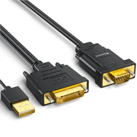 D-vc-2m Foinnex Dvi To Vga Cable 6.6ft Unidirectional Dvi-d Male Pc