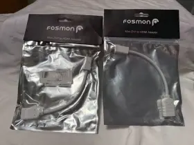 Hd1828 Fosman Lot Of 2 Fosmon Mini-dvi Male To Hdmi Female Video Adapter Convertor