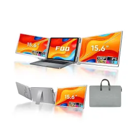 Fqq 974549791788 Laptop Screen Extender 15.6-inch Fhd 1080p Ips Triple Portable Monito