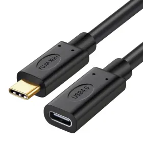 Fujiaxun 673324914058 1ft Thunderbolt 4 Extension Cable Usb Type C Flexible Tpu Fast Charge