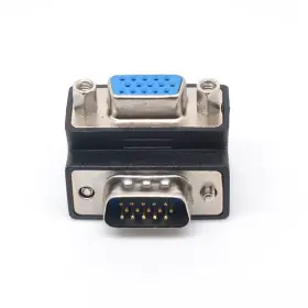 Db15 Ganasome 742404319363 Right Angle Female Vga To Male Cable Adapter - 90 Degree Connector #2