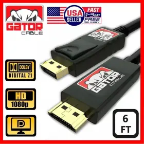 Gator Cable 710552042822 Displayport To Hdmi Dp Adapter Converter Av Pc Hdtv 1080p 60hz 4kx2k 6ft