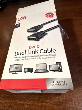 34508 Ge 10 Ft. Dvi-d Dual Link Cable
