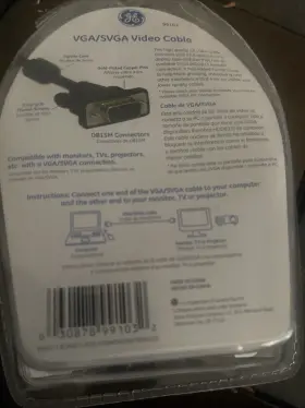 99117 General Electric Vga / Svga With Audio Cable 6ft 1.8m 3.5mm Plug New #2